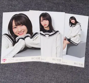 =LOVE 이코러브 화이트 니트 컴프 노구치 이오리 브로마이드