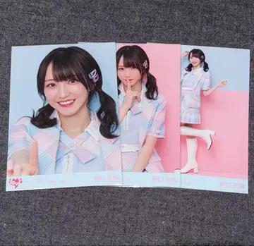 =LOVE 이코러브 노구치 이오리 브로마이드 컴프 마카롱 의상 체크 의상