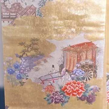 토메소데용 오비? 고쇼구루마 패턴