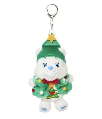 PLAZA 한정판 케어베어 마스코트 키링 크리스마스 위시즈베어