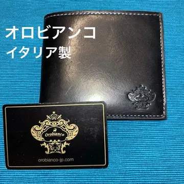 [ 새상품 ] Orobianco 오로비안코, 접이식 지갑, 블랙