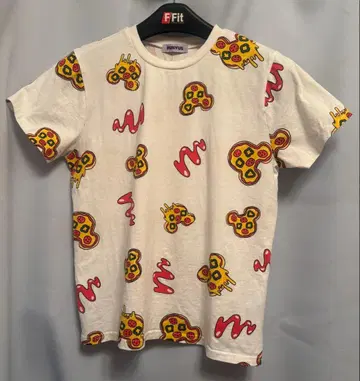 punyus 디즈니 콜라보 미키 피자 T셔츠