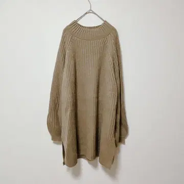 프릭스스토어 [ F ] 리브 니트/밑단 슬릿 튜닉 기장 심플 가을/겨울