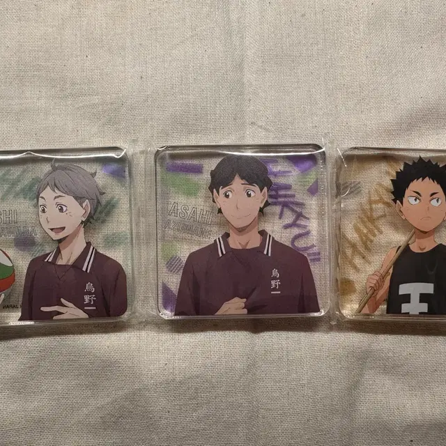 [급처]하이큐 아크릴 스탠드 (스가와라/아즈마네/이와이즈미)