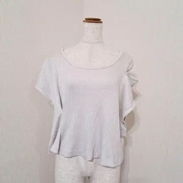 풀 넬슨 [ M ] 반팔 원숄더 니트 소 리브 루즈핏 개성있는