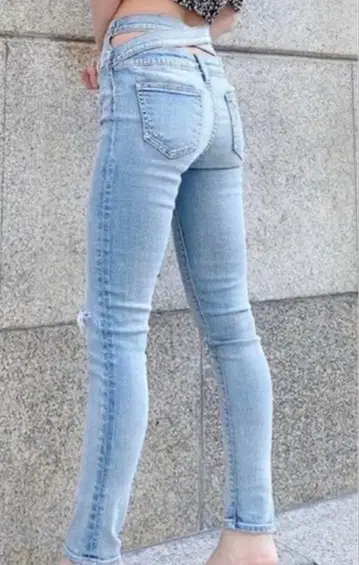 GYDA 백 크로스 스키니 데님