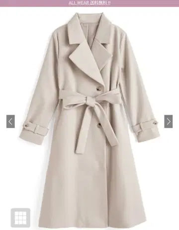 리본 벨트 롱 코트[ze913]