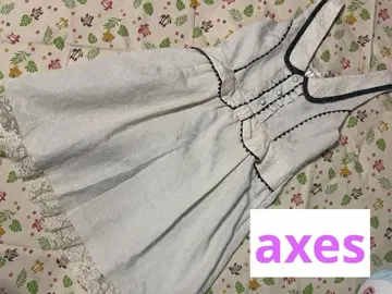 axes 화이트 레이스 민소매 원피스 스커트 미사용품