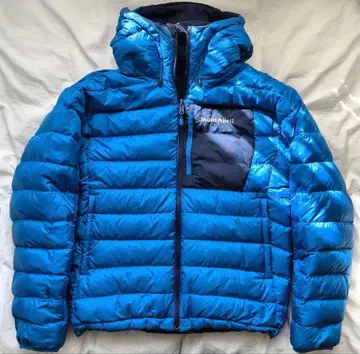 몽벨 다운 자켓 후드 부착 파랑/네이비