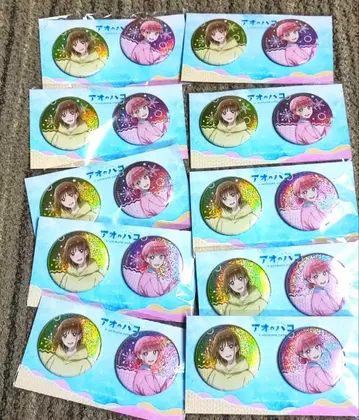 [미개봉] 애니메이션 푸른상자 애니메이트 카페 캔뱃지 세트