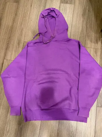 캐반 캐시미어 코튼 후드티 라이트 퍼플 L