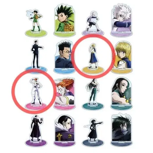 애니메이트 헌터헌터 트레이딩 미니 아크릴 스탠드 / 헌헌 히소카 크라피카