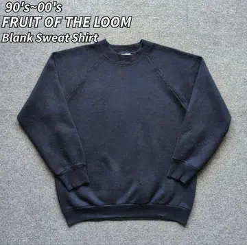 90s 00s 프룻 오브 더 룸 래글런 맨투맨 무지 블랭크 구제 의류