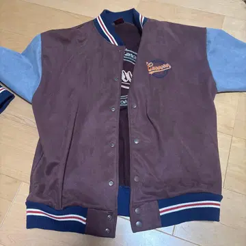 Converse 바시티 자켓 브라운 블루