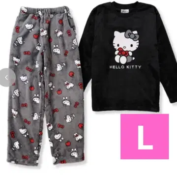 새상품 키티 올 패턴 룸웨어 홈웨어 셋업 kitty