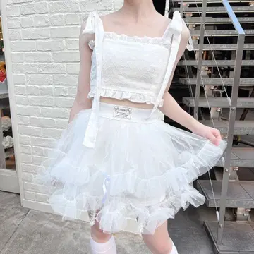 lilLilly 튤 리본 숏팬츠