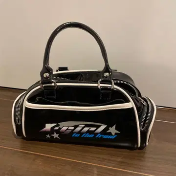 X-girl 미니 핸드백 블랙/화이트