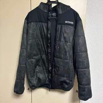 outdoor 아웃도어 충전솜 카모플라쥬 다운 자켓 사이즈 L L