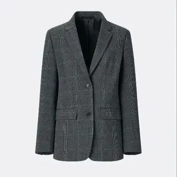 테일러드 자켓 글렌체크 패턴 유니클로