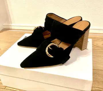 Au 배니스터 블랙스 스웨이드 뮬 36(23cm)