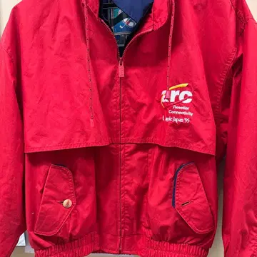 빨간색 나일론 자켓 arc Apple Japan '95