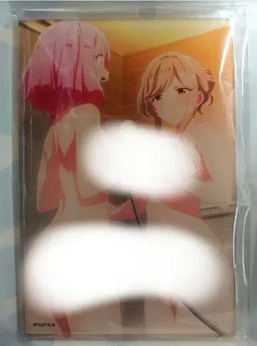 와타나레전 A6 미니 아크릴 보드 목욕탕 아마오리 나나코 & 세나 수국