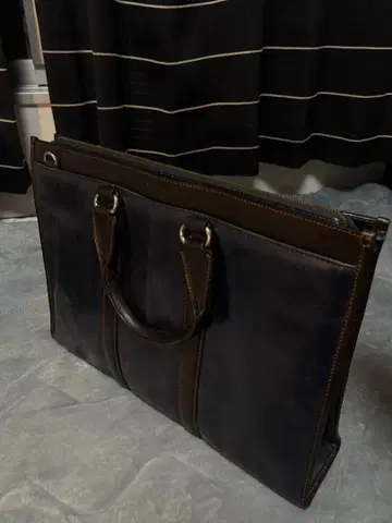 네이비 가죽 비즈니스 백