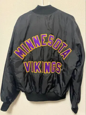 MINNESOTA VIKINGS 바시티 자켓 블랙