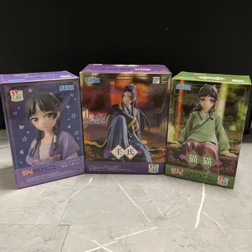 약사의 혼잣말 진시 고양이 마오마오 피규어 3체 세트 묶음 판매