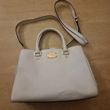 가죽 숄더백 라이트 그레이