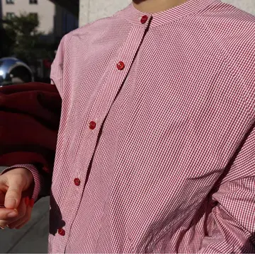 MACHATT 스탠드 칼라 오버 셔츠