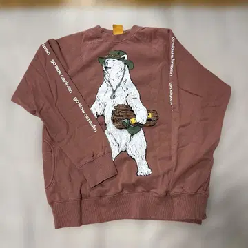 go slow caravan 곰 트레이너 핑크