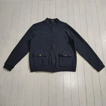 CHAPS 드라이버 코튼 니트 그레이 L