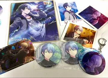 아오야기 토야 묶음 판매 캔뱃지 카드 키링 색지
