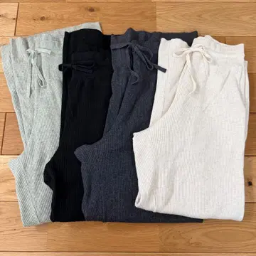 유니클로 워셔블 니트 리브 팬츠 4종 세트