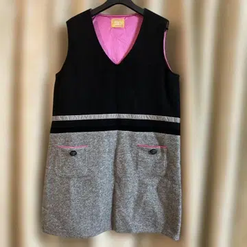 클린요시키 LL 펠트 같은 오버롤 스커트 빅 사이즈