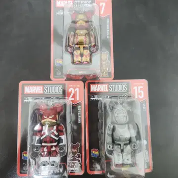 MARVEL STUDIOS 베어브릭 3체 세트