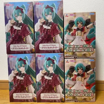 하츠네 미쿠 클래시컬 레트로 크리스마스 2025 피규어 6개 세트