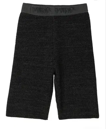 WAIST LOGO KNIT BIKER PANTS