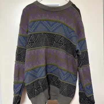 NOSUGL 기하학 패턴 니트 스웨터 L 사이즈