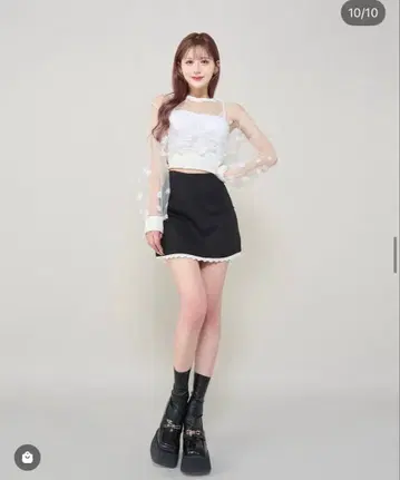 Darich 포켓 리본 미니 스커트