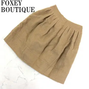 LA4718 폭시 부티크 개더 스커트 스커트 베이지 40