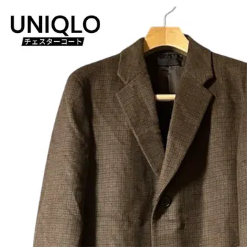 [ S 사이즈 ] UNIQLO U 체스터 코트 롱 코트 울 캐시미어 혼방