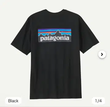patagonia 블랙 T셔츠 S 사이즈