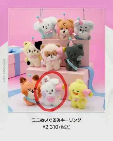 zeroni HOME PARTY 미니 봉제 인형 키링