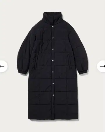 CITEN UNITED ARROWS 충전솜 코트 블랙 FREE SIZE