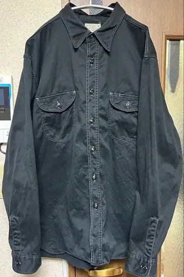 버즈릭슨 헤링본 셔츠 블랙