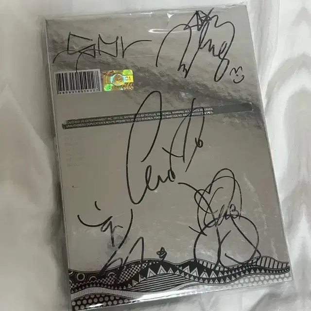 빅뱅 투나잇 전체멤버 친필싸인 앨범