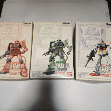 건담 프라모델 3체 세트 MS-06S MS-06F RX-78-2