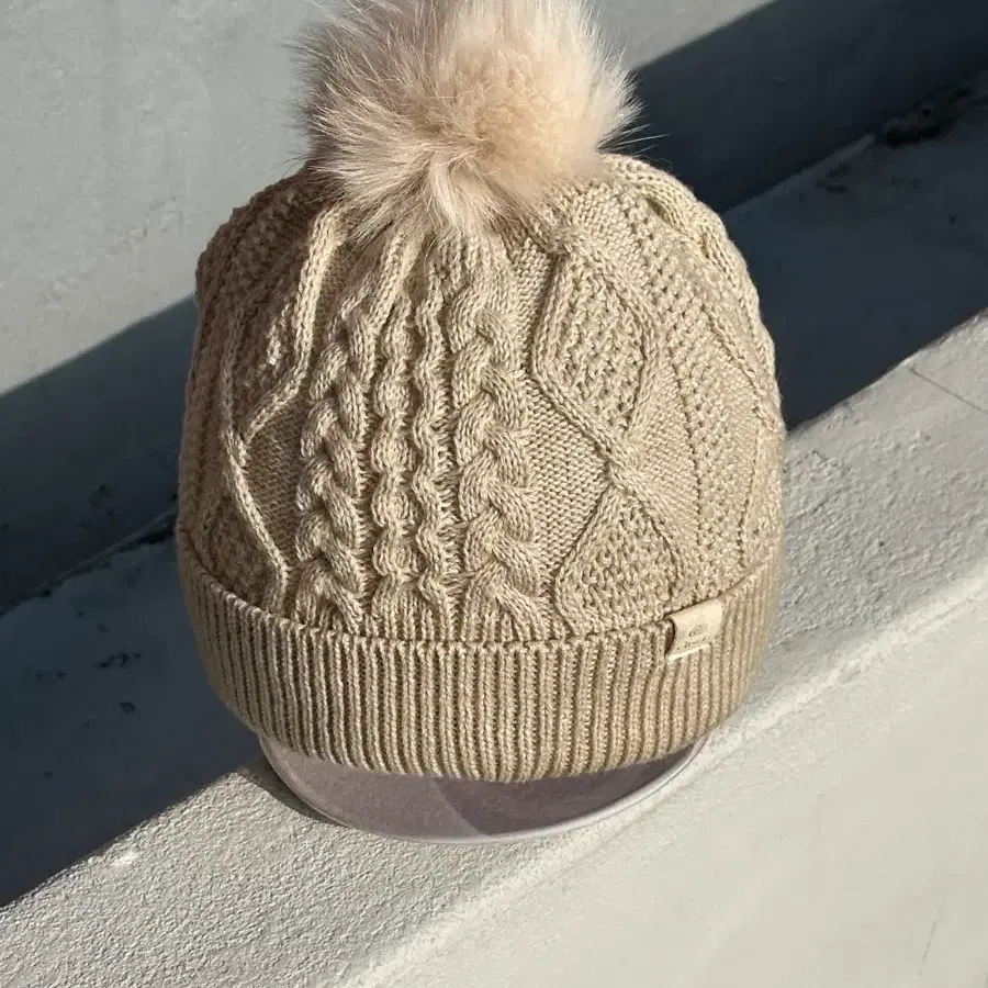 COYSEIO DUAL STRIPE BEANIE MUD KHAKI